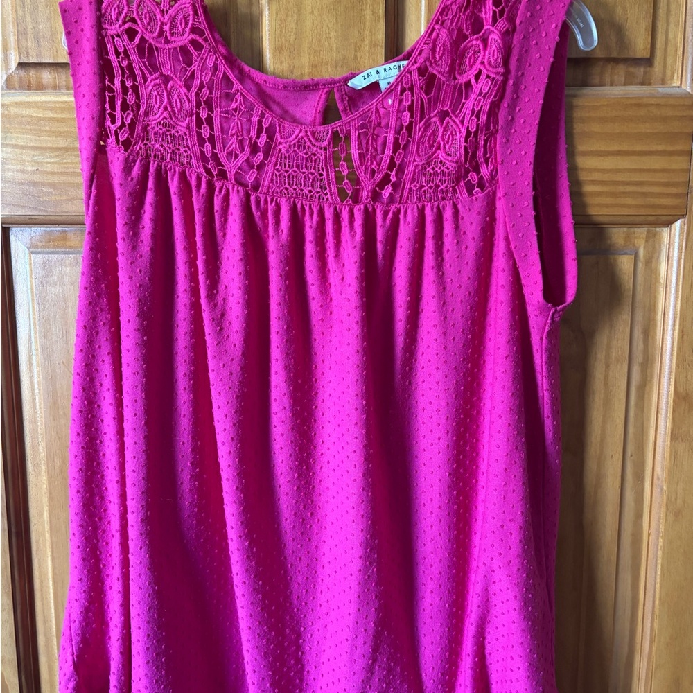 Women's Pink Sleeveless Top